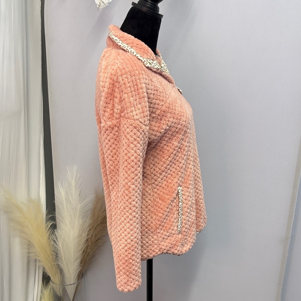 Simply Southern Cozy Pink Fleece Jacket - Picture 7 of 7
